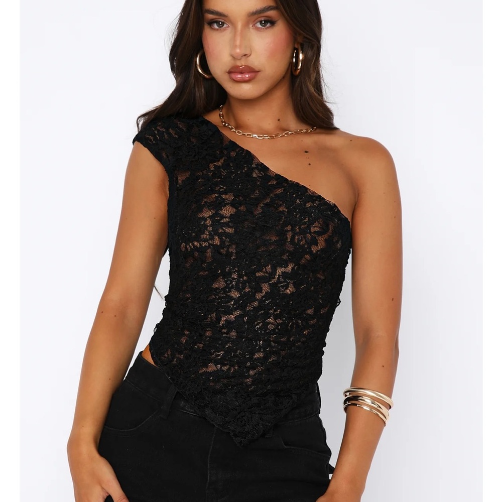 White Fox Boutique Black Lace Set